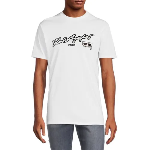 Áo Phông Nam Karl Lagerfeld Tshirt LM4G2102 GB03 Màu Trắng Size M