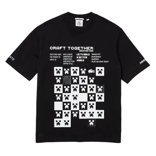 Áo Phông Nam Lacoste Looser Fit Tshirt TH3802 031 Màu Đen Size M