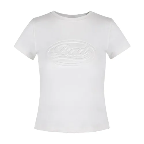 Badblood Nữ - Áo Phông Nữ Badblood Oval Logo W-Tee24-027 Tshirt Màu Trắng - Vua Hàng Hiệu