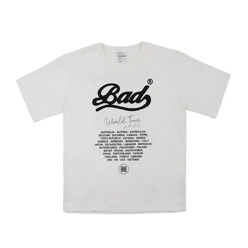 Badblood Nữ - Áo Phông Nữ Badblood World Tour W-Tee24-031 Tshirt Màu Trắng - Vua Hàng Hiệu