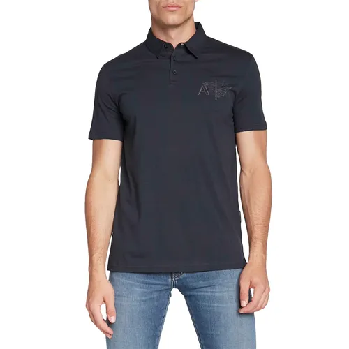 Áo Polo Nam Armani Exchange A/X Polo Shirt 6LZFHG ZJ5LZ GC03 Màu Đen Size XS