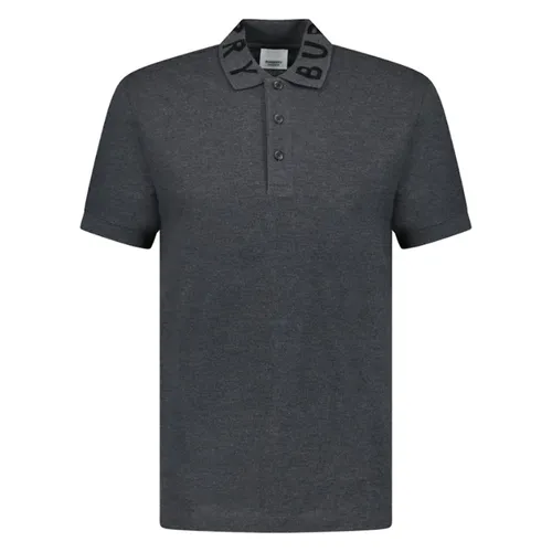 Áo Polo Nam Burberry Charcoal Melane Polo Shirt 8061674 Màu Xám Đậm Size S