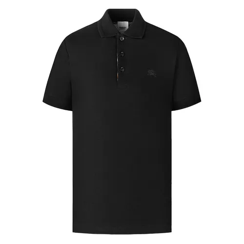 Áo Polo Nam Burberry Eddie With Equestrian Knight Embroidered 8078088 Màu Đen Size M - Thời trang - Vua Hàng Hiệu