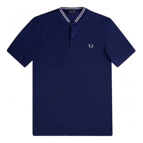 Thời trang Fred Perry - Áo Polo Nam Fred Perry Bomber Collar Polo Shirt M4526 Màu Xanh Navy Size S - Vua Hàng Hiệu