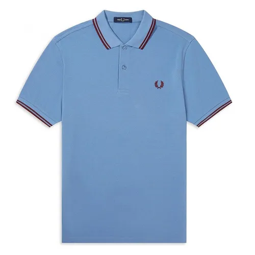 Thời trang Fred Perry - Áo Polo Nam Fred Perry Twin Tipped Polo Shirt M3600 Màu Xanh Dương Size XS - Vua Hàng Hiệu