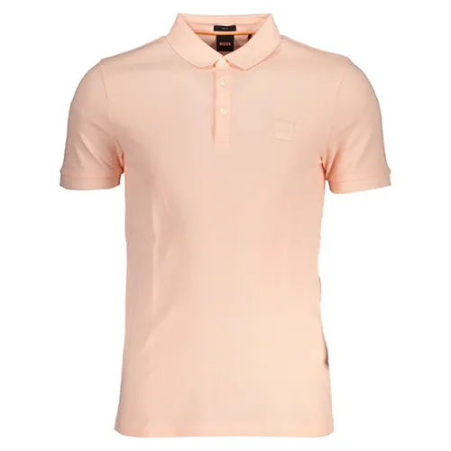 Thời trang Hồng phấn Áo Polo - Áo Polo Nam Hugo Boss Shirt 50472668PASSENGER_RS694 Màu Hồng Phấn Size S - Vua Hàng Hiệu