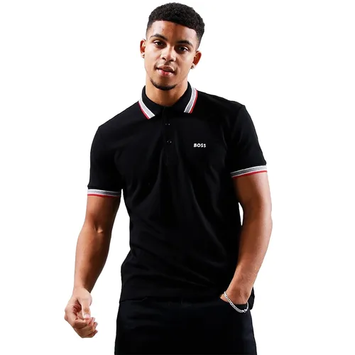 Áo Polo Nam Hugo Boss Slim Fit Polo Shirt With Contrast Logo Màu Đen Size S - Thời trang - Vua Hàng Hiệu