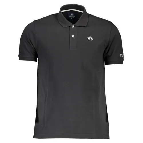 Áo Polo Nam La Martina Shirt XMP009-PK031_NERO_09999 Màu Đen Size M