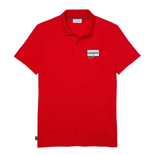 Áo Polo Nam Lacoste Heritage Regular Fit Badge Cotton Piqué PH2027 WTU Màu Đỏ Size 2 - Thời trang - Vua Hàng Hiệu
