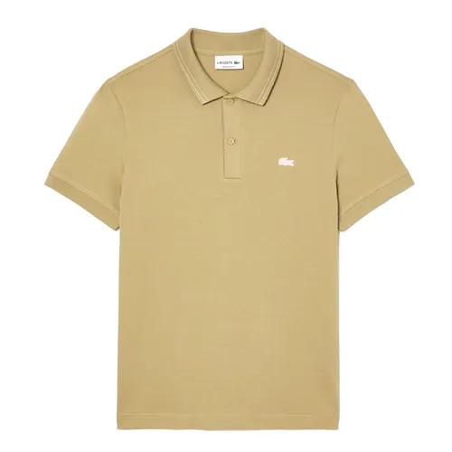 Áo Polo Nam Lacoste Men's Cotton Piqué Shirt PH9116 - 99 Màu Be Size 3