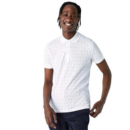 Thời trang - Áo Polo Nam Lacoste Men's Regular Fit Patterned PH0228.28B Màu Trắng Size 2 - Vua Hàng Hiệu