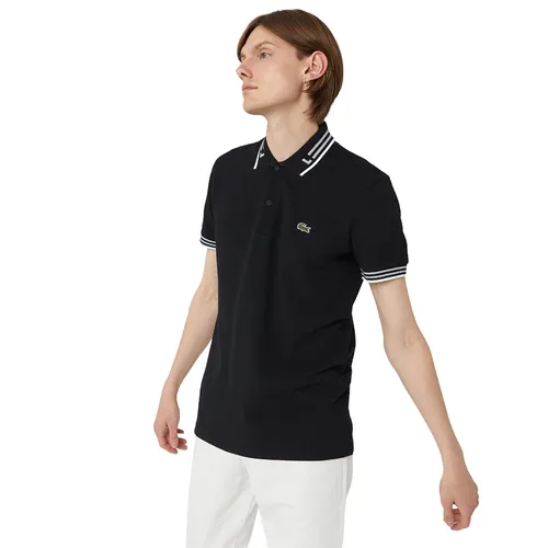 Áo Polo Nam Lacoste Men's Regular Fit Striped PH0240.40S Màu Đen Size 2