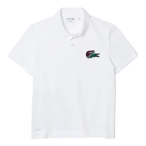 Áo Polo Nam Lacoste Organic Cotton Piqué Polo Shirt PH1369 Màu Trắng Size M - Thời trang - Vua Hàng Hiệu