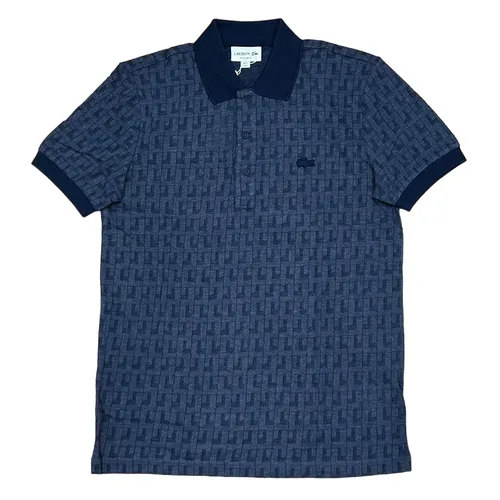 Thời trang - Áo Polo Nam Lacoste Regular Fit PH0228 28L Màu Xanh Navy Size 3 - Vua Hàng Hiệu