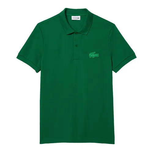 Thời trang - Áo Polo Nam Lacoste Regular Fit Quilted Crocodile Badge PH2100 - CNQ Màu Xanh Lá Size 5 - Vua Hàng Hiệu