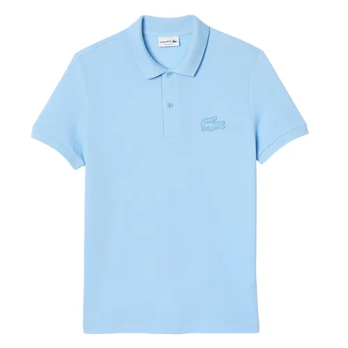 Áo Polo Nam Lacoste Regular Fit Quilted Crocodile Badge PH2100 - HBP Màu Xanh Blue Size 5 - Thời trang - Vua Hàng Hiệu