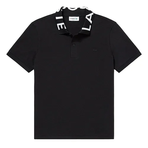 Áo Polo Nam Lacoste Slim Fit Lettered Neck Light Polo Shirt PH7647 Màu Đen Size XS
