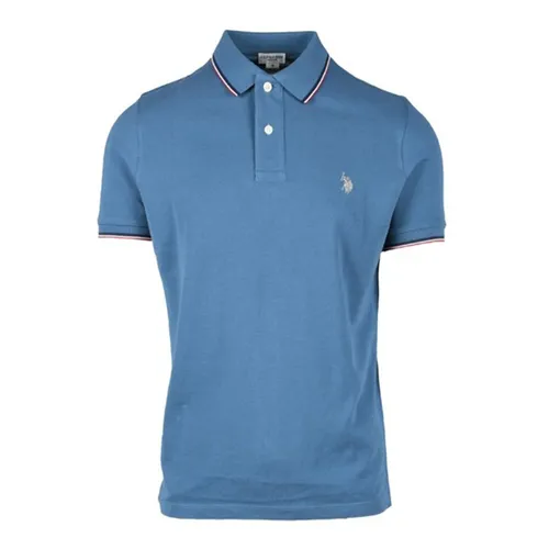 Thời trang U.S. Polo Assn. - Áo Polo Nam U.S Polo Assn. Polo Shirt 357564-101-M Màu Xanh Dương Size M - Vua Hàng Hiệu