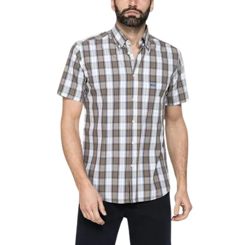 Áo Sơ Mi Carrera Jeans Short Sleeved Shirt 213C1230A_50H Họa Tiết Kẻ Caro Size L