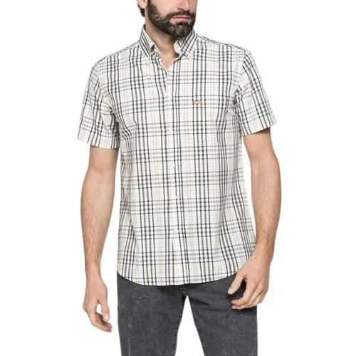 Áo Sơ Mi Nam Carrera Jeans Short Sleeved Shirt 213C1230A_B78 Kẻ Caro Size L