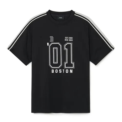 Áo Thun MLB Sports Varsity Track Short Sleeve T-Shirt Boston Red Sox 3ATSV2143-43BKS Màu Đen