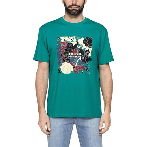 Áo Thun Nam Carrera Jeans Oversize Fit 802A0047X_62H Màu Xanh Green Size L - Thời trang - Vua Hàng Hiệu