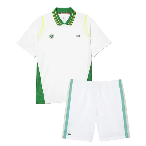Bộ Quần Áo Cộc Tay Nam Lacoste&nbsp;Men's GH5201/DH6071 Màu Trắng/Xanh Size 4
