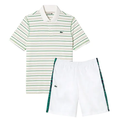 Bộ Quần Áo Cộc Tay Nam Lacoste Men's GH9348 /DH5182 Màu Trắng/Xanh Size 3 - Thời trang - Vua Hàng Hiệu