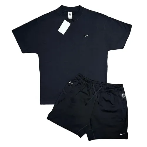 Bộ Quần Áo Cộc Tay Nam Nike Tech Dri-FIT Màu Đen Size S