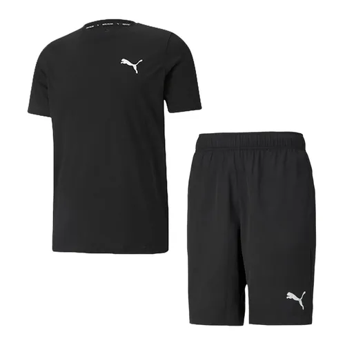 Bộ Quần Áo Cộc Tay Nam Puma Active One Point Functional 588866+588885 Màu Đen Size S - Thời trang - Vua Hàng Hiệu