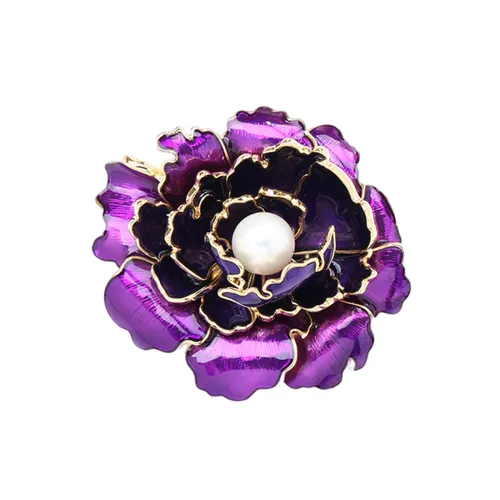Cài Áo Nữ Meri Violet Flower BR735 Màu Tím