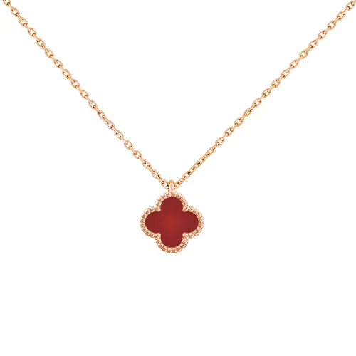 Trang sức Van Cleef & Arpels Dây chuyền - Dây Chuyền Nữ Van Cleef & Arpels Sweet Alhambra Pendant VCARN59M00 Màu Vàng Hồng - Vua Hàng Hiệu