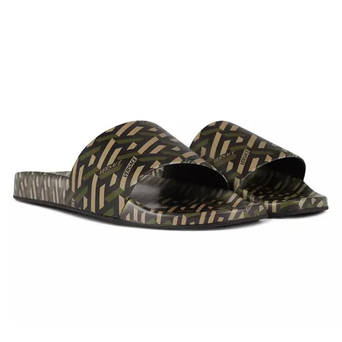Dép Versace - Dép Nam Versace La Greca Slides DSU6516 1A01736 5B150 Màu Xanh Đen Size 41 - Vua Hàng Hiệu