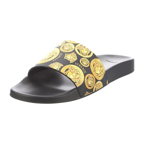 Dép Versace - Dép Nam Versace Medusa Coin Pool Slides Màu Đen Size 42 - Vua Hàng Hiệu