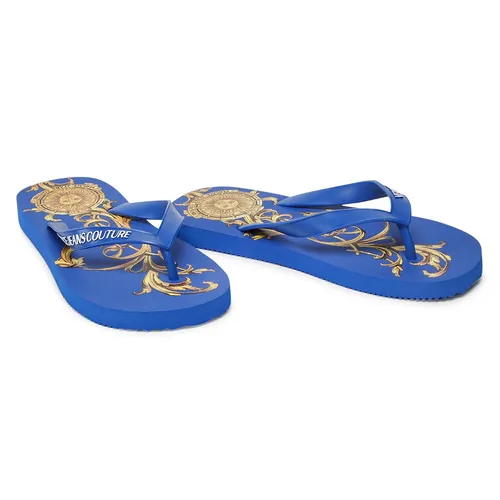 Dép Versace - Dép Xỏ Ngón Versace Jeans Couture Flip Flop 72YA3SQ7 Màu Xanh Dương Size 41 - Vua Hàng Hiệu