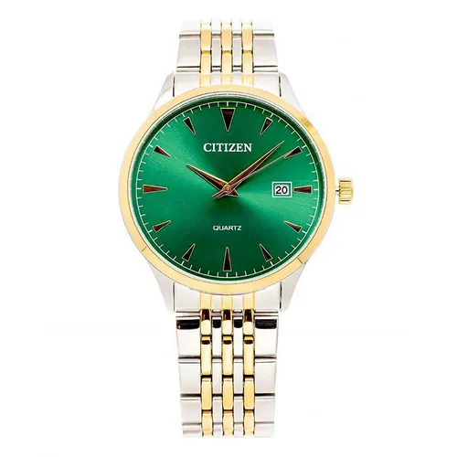 Đồng hồ - Đồng Hồ Nam Citizen Quartz DZ0064-52X Màu Bạc Xanh - Vua Hàng Hiệu