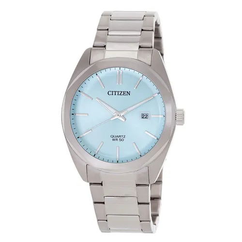 Đồng hồ - Đồng Hồ Nam Citizen Quartz Light Blue Dial BI5110-54M Màu Bạc Xanh - Vua Hàng Hiệu