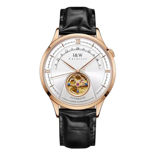 Đồng Hồ Nam I&W Carnival Automatic IW525G Màu Đen Vàng Hồng