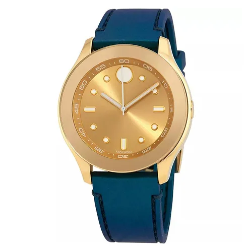 Đồng Hồ Nữ Movado Bold Gold-Tone Ladies Watch 3600428 Màu Xanh Vàng
