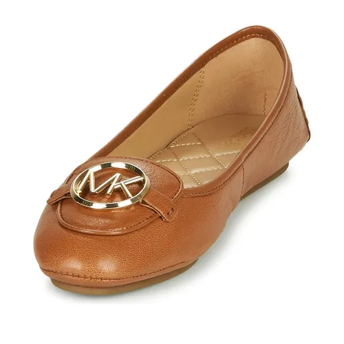 Giày Bệt Nữ Michael Kors MK Lillie Moccasins Màu Nâu Size 5