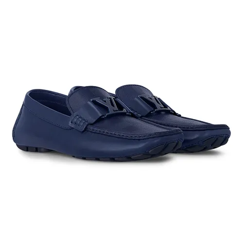 Giày Lười Nam Louis Vuitton LV Monte Carlo Mocassin 1ACE4D Màu Xanh Đậm Size 40.5 - Giày - Vua Hàng Hiệu
