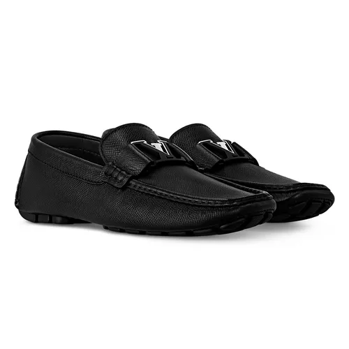 Giày Lười Nam Louis Vuitton LV Monte Carlo Mocassin 1ACPX9 Màu Đen Size 40