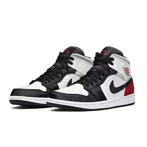 Giày Nike Thể Thao Jordan 1 Mid Se Red Black Toe BQ6931-100 Màu Đỏ Trắng Size 40.5 - Giày - Vua Hàng Hiệu