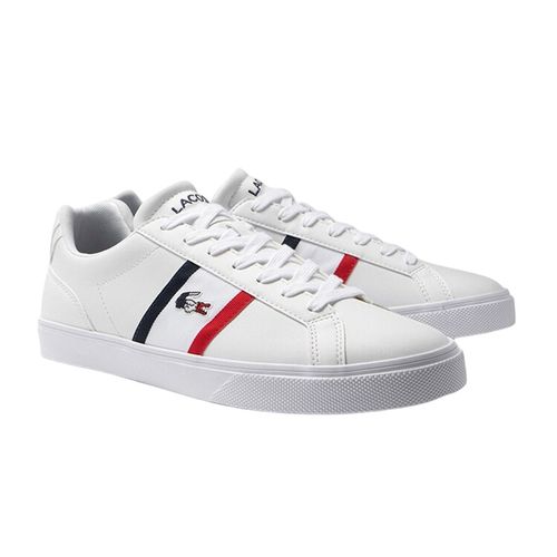 Giày Sneaker Nam Lacoste Lerond Pro Tricolor Màu Trắng Size 40