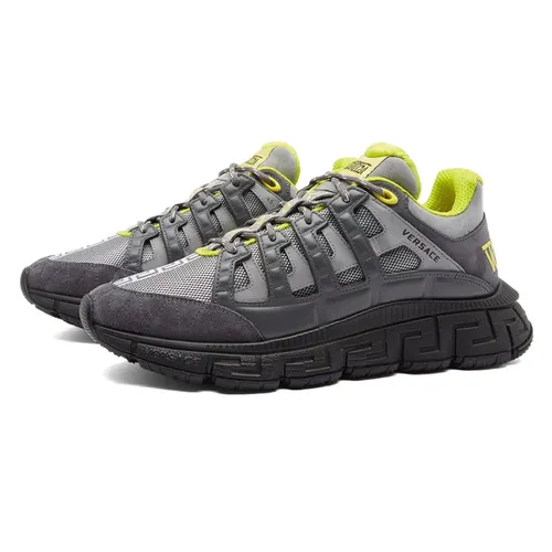 Giày Thể Thao Nam Versace La Greca Low-Top Sneakers GVSC03 Màu Xám Size 41