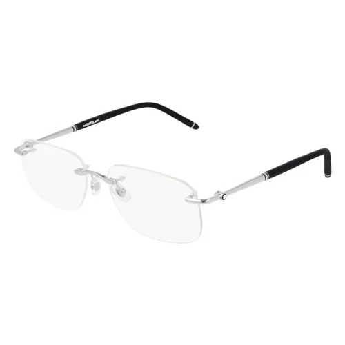 Gọng Kính Mắt Cận Nam Montblanc MB0071O-004 58 Màu Bạc Đen