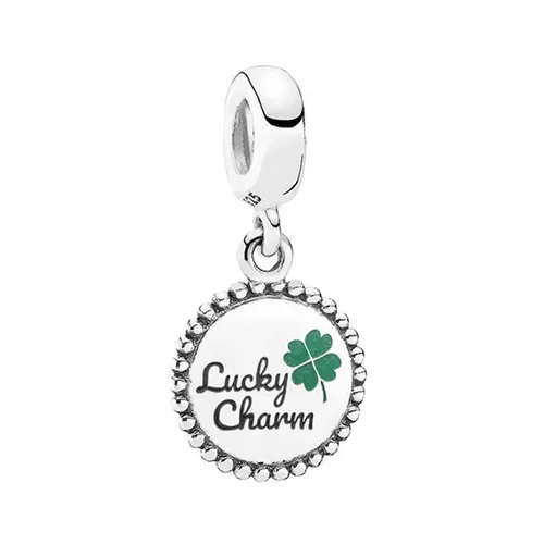 Hạt Vòng Charm Pandora Lucky Dangle Charm ENG791169_81 Màu Bạc