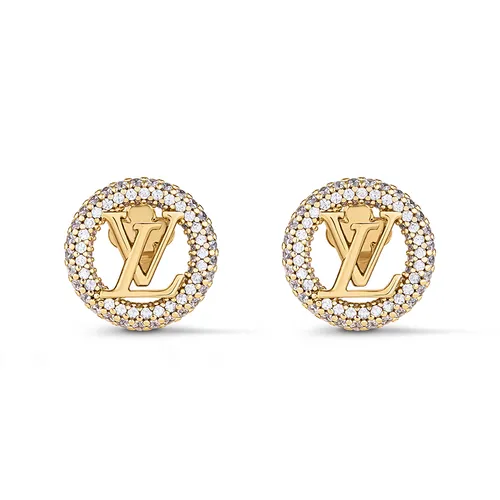 Khuyên Tai Nữ Louis Vuitton LV Louise By Night Earrings M00757 Màu Vàng Gold