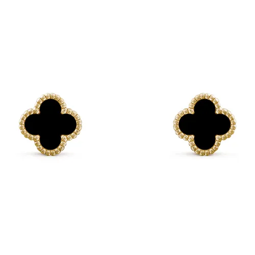 Trang sức Vàng 18k - Khuyên Tai Nữ Van Cleef & Arpels Sweet Alhambra Earstuds VCARA44900 Màu Vàng Gold - Vua Hàng Hiệu