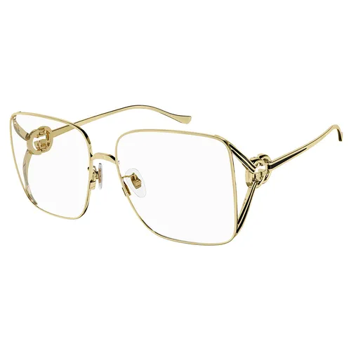 Kính Mắt Cận Nữ Gucci GG1321O 001 Gold Eyeglasses Màu Vàng Gold